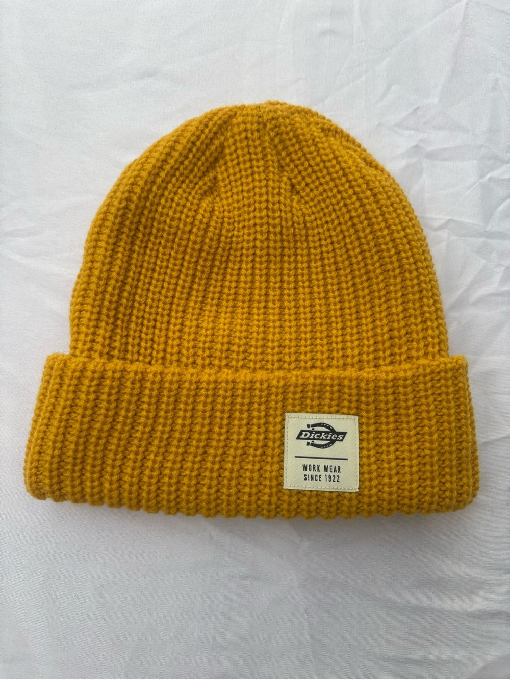 Dickies Yellow Ribbed Cuff Beanie